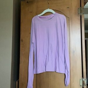 Athleta purple long sleeve girls top